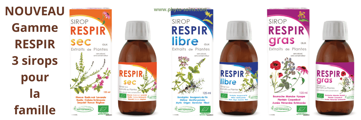 Gamme respir: 3 sirops pour chaque type de toux